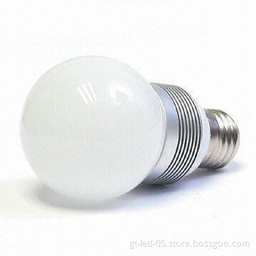 3W LED Globe Bulb with 47 to 63Hz Frequency Range and 70 to 80lm/W Luminous Flux